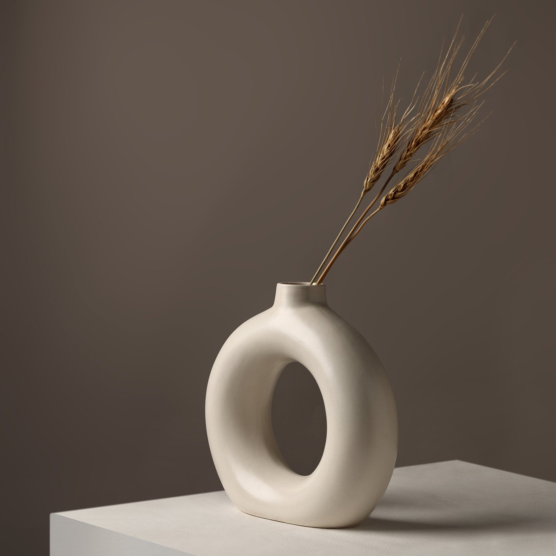 CLASSIC DONUT - Handcrafted Ceramic Vase 6″